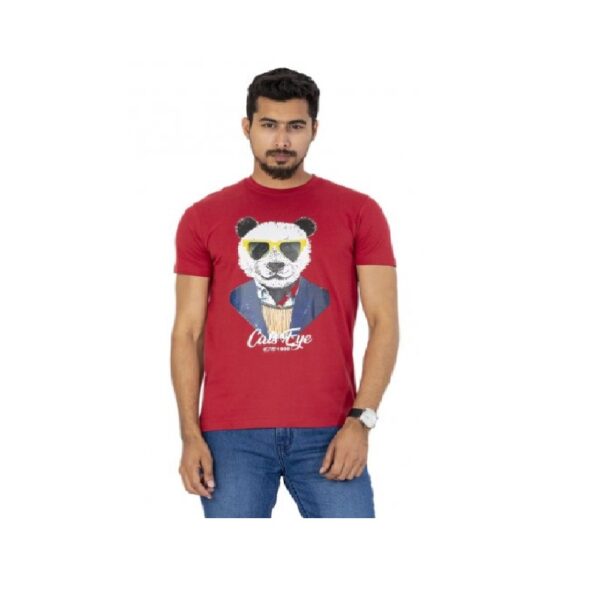 Red-Colour-Printed-T-Shirt (1)